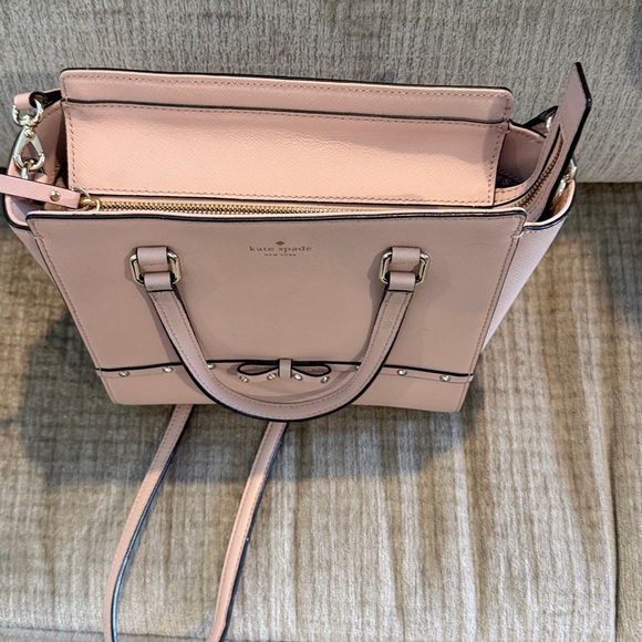 Kate Spade Blush Laurel Way Jewelef small Hardlee satchel in blush pink  9 by 9 - Picture 12 of 13